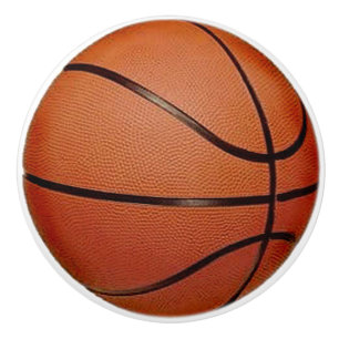 Pomo De Cerámica Diseño de baloncesto, extracción de cajones, botón