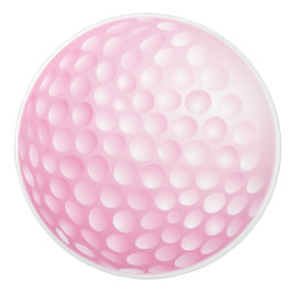 Pomo De Cerámica Diseño de bolas de golf rosa