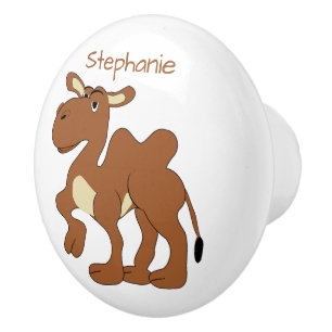 Pomo De Cerámica Diseño de Camello Bactriano Personalizado