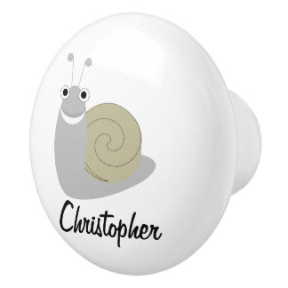Pomo De Cerámica Diseño de caracol personalizado