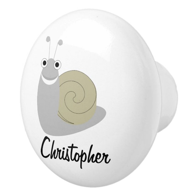 Pomo De Cerámica Diseño de caracol personalizado (Derecha)