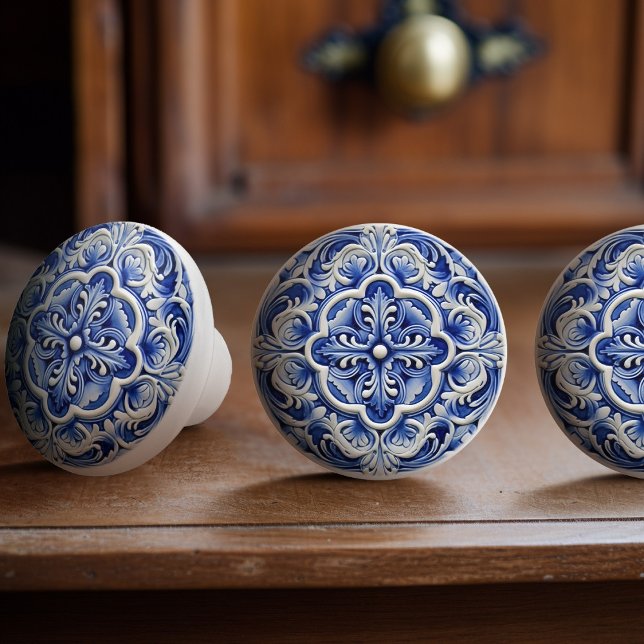 Pomo De Cerámica Diseño de cerámica con patrones de Sapphire Lisbon (Subido por el creador)
