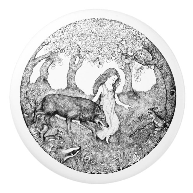 Pomo De Cerámica Diseño de cerámica del botón de Rebekah van Kan (Anverso)