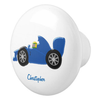 Pomo De Cerámica Diseño de coches de Carreras