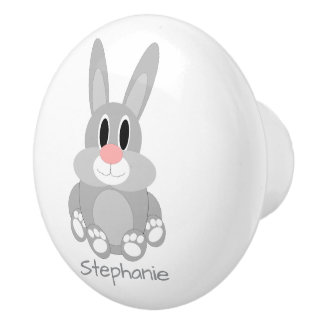 Pomo De Cerámica Diseño de conejo personalizado