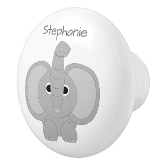 Pomo De Cerámica Diseño de elefante personalizado