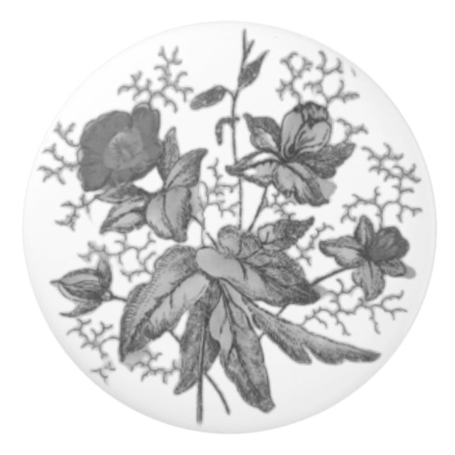 POMO DE CERÁMICA DISEÑO DE ESTILO CERAMIC DE LA PUERTA (Anverso)