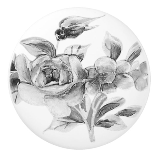 POMO DE CERÁMICA DISEÑO DE ESTILO CERAMIC DE LA PUERTA (Anverso)