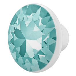 Pomo De Cerámica diseño de gema