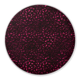 Pomo De Cerámica Diseño de la serie Leopardo Burgundy y Gold 3