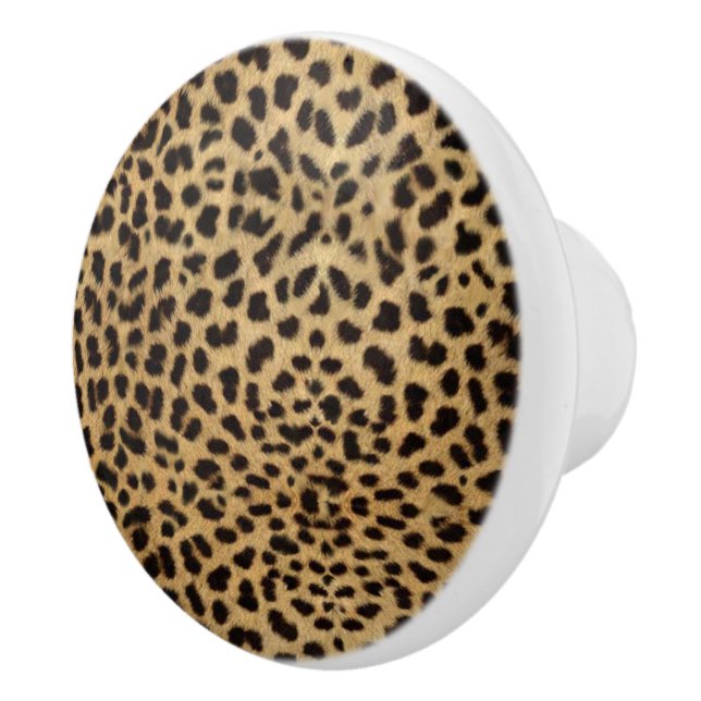 Pomo De Cerámica Diseño de leopardo (Derecha)