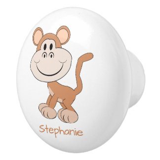 Pomo De Cerámica Diseño de mono personalizado