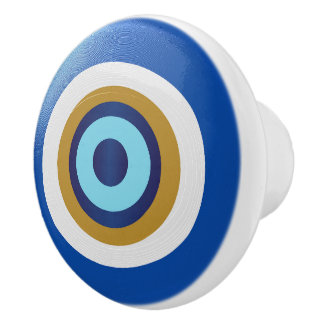 Pomo De Cerámica Diseño de Ojo Griego