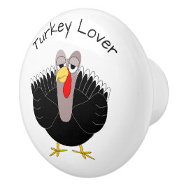 Pomo De Cerámica Diseño de pavo personalizado