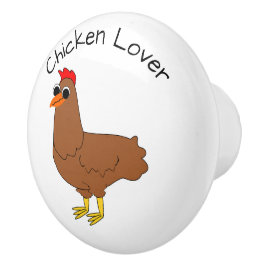 Pomo De Cerámica Diseño de Pollo Personalizado