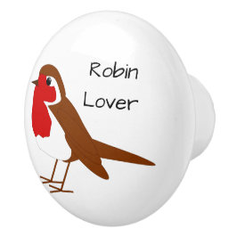 Pomo De Cerámica Diseño de Robin Personalizado