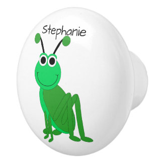 Pomo De Cerámica Diseño de saltamontes personalizado