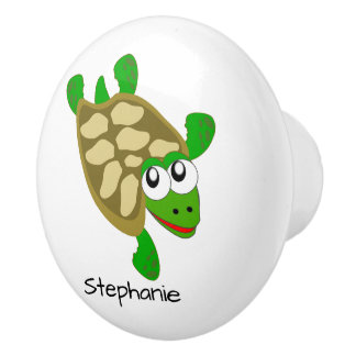 Pomo De Cerámica Diseño de Tortuga Personalizado