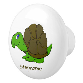 Pomo De Cerámica Diseño de Tortuga Personalizado