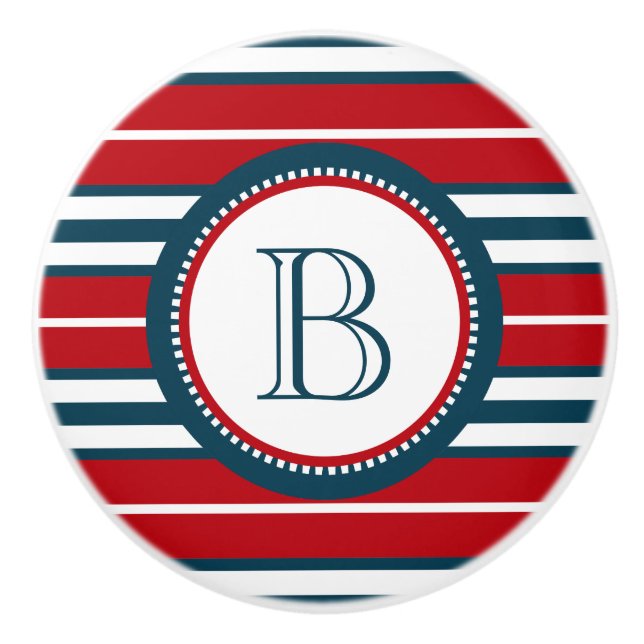 Pomo De Cerámica Diseño del monograma (Anverso)