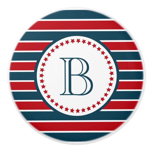 Pomo De Cerámica Diseño del monograma (Anverso)