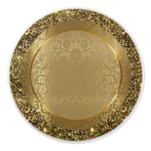 Pomo De Cerámica Diseño elegante hermoso del oro