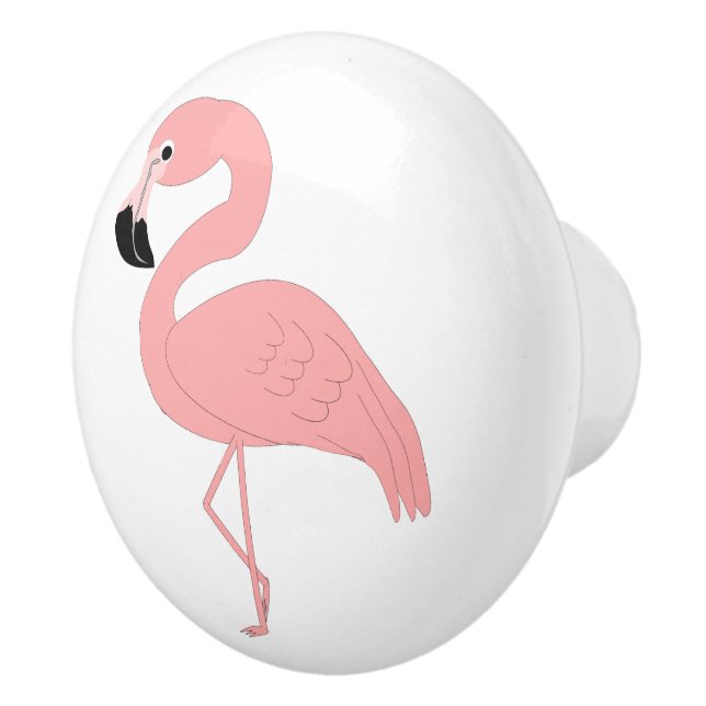 Pomo De Cerámica Diseño Flamingo (Derecha)