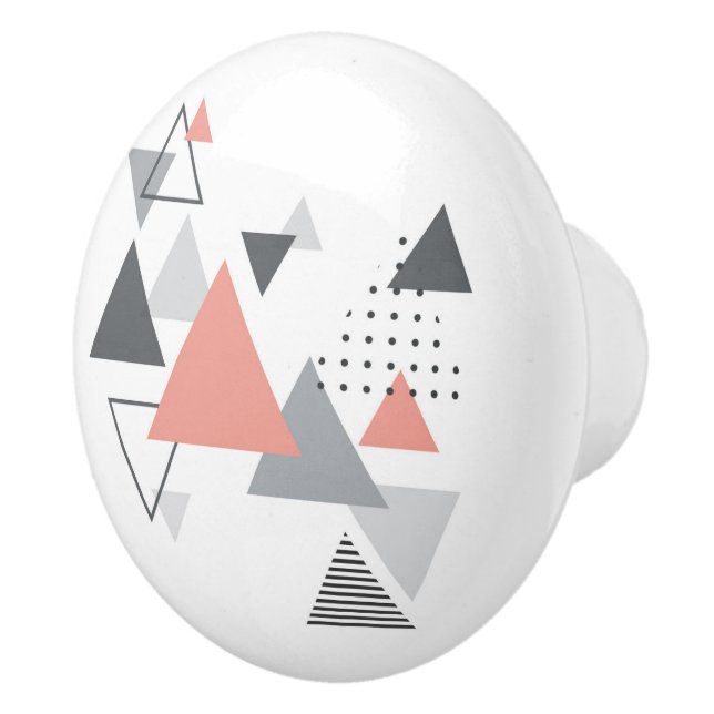 Pomo De Cerámica Diseño geométrico escandinavo abstracto (Derecha)