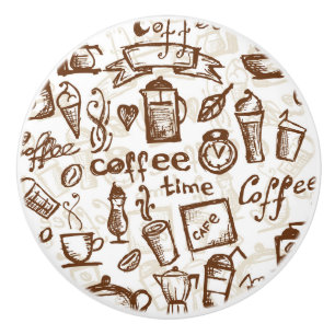 Pomo De Cerámica Diseño hermoso del café express del café