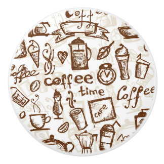 Pomo De Cerámica Diseño hermoso del café express del café