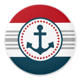 Pomo De Cerámica Diseño náutico