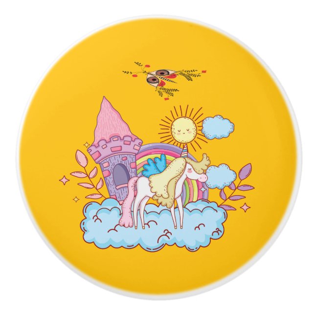 Pomo De Cerámica Diseños de arte lúdico y caprichoso (Anverso)