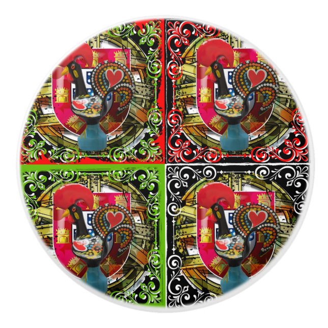Pomo De Cerámica Diseños de Portugal (Anverso)