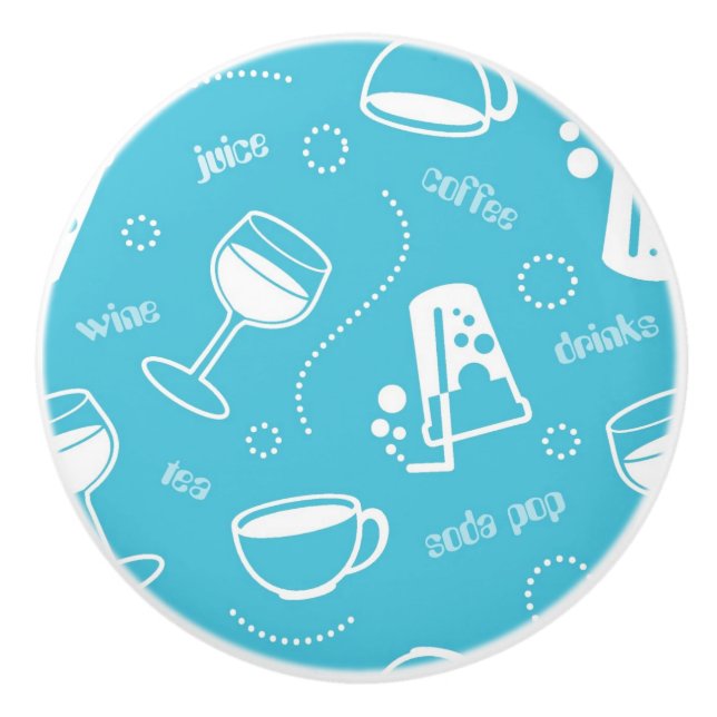 Pomo De Cerámica Diversas bebidas (Anverso)