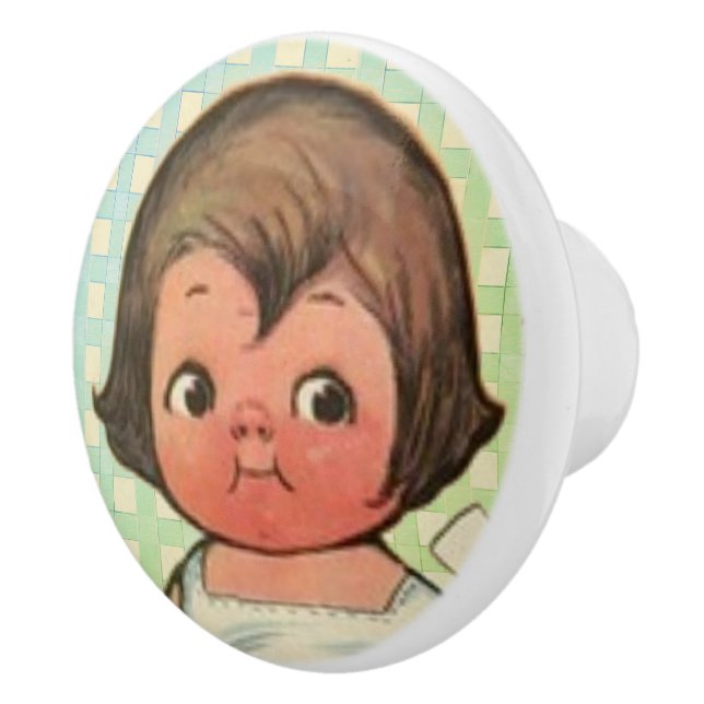 Pomo De Cerámica "Dolly Dingle's Sammy" Perilla de cerámica (Derecha)