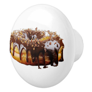 Pomo De Cerámica Donut decadente de SlipperyJoe's cubierto de grues