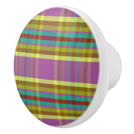 Pomo De Cerámica Dopamina Plaid DH