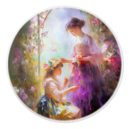 Pomo De Cerámica Dos amigos