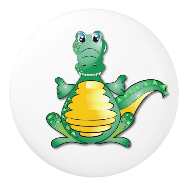 Pomo De Cerámica Dragón (Anverso)