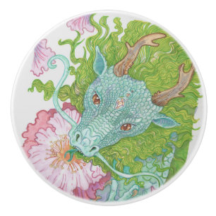 Pomo De Cerámica Dragón de néctar