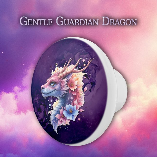 Pomo De Cerámica Dragón Guardián Suave.  (Subido por el creador)