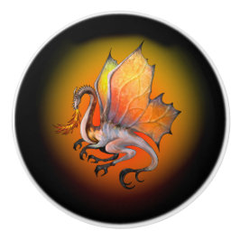 Pomo De Cerámica Dragón respirador de fuego