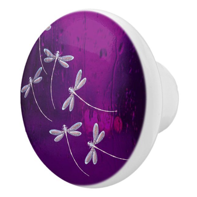 Pomo De Cerámica Dragonflies on water (Derecha)