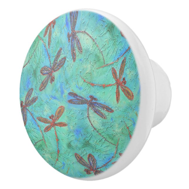 Pomo De Cerámica Dragonfly Dance Ceramic Knob (Derecha)