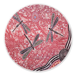 Pomo De Cerámica Dragonfly Dreaming Ceramic Knob