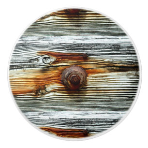 Pomo De Cerámica driftwood oxidado Thunder_Cove