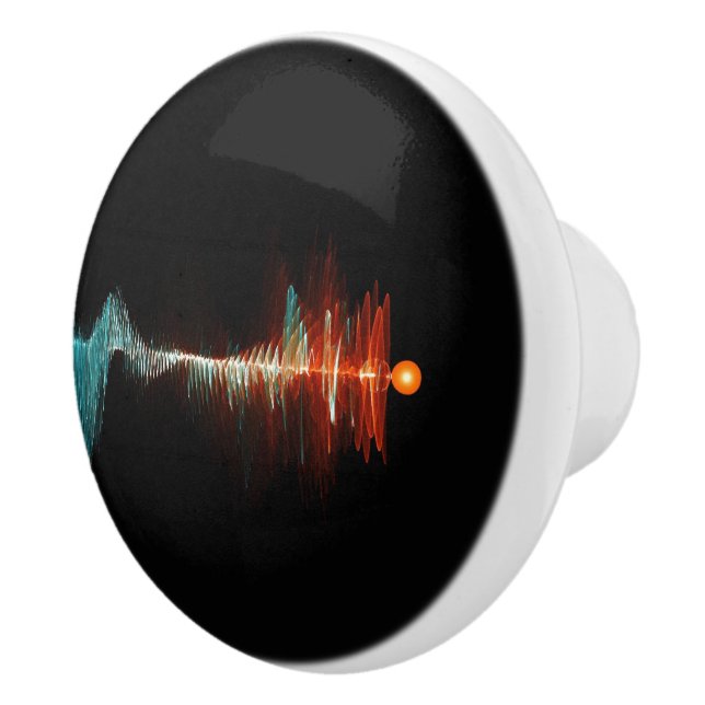 Pomo De Cerámica Dualidad de onda de partículas (Derecha)