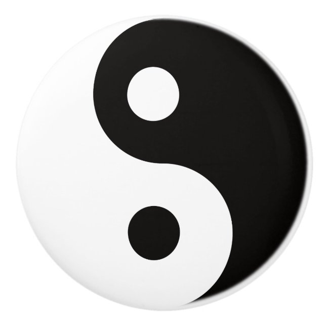 Pomo De Cerámica Dualidades de Ying Yang (Anverso)