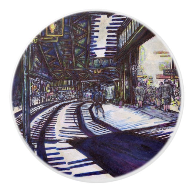 Pomo De Cerámica Dustar el piano (Anverso)