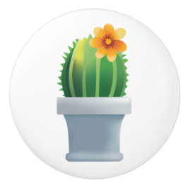 Pomo De Cerámica Echinocactus florida
